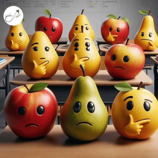 Explicar con peras y manzanas reflexión la gente humana blog educativo
